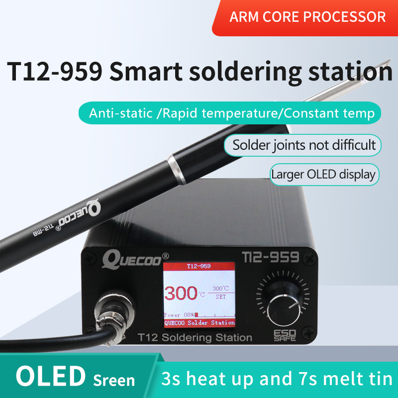 T12 Soldering Station Oled - Estación de soldadura T12-959 V5.1, soldador