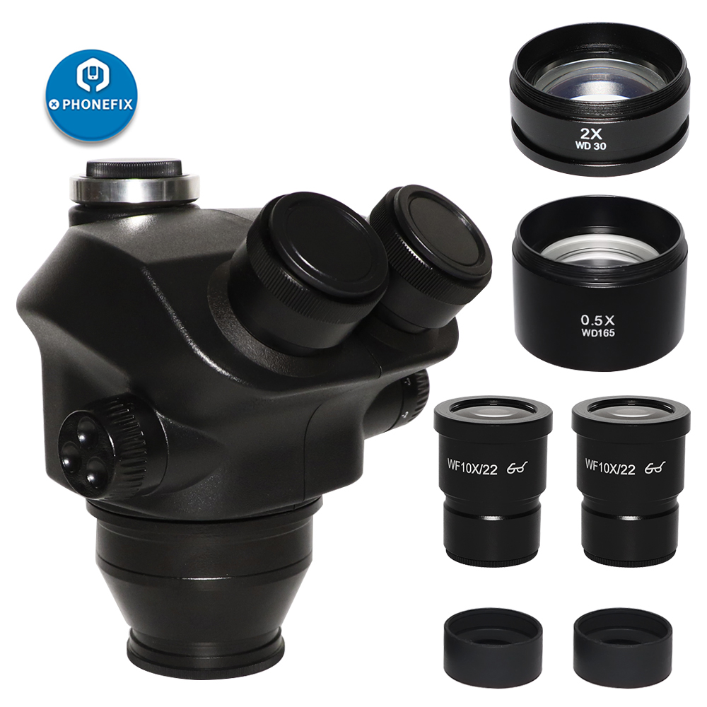 2020 negro 3.5X-90X 7X-45X Tri - Trinocular Stereo Microscope 7X-45X reseña y precio