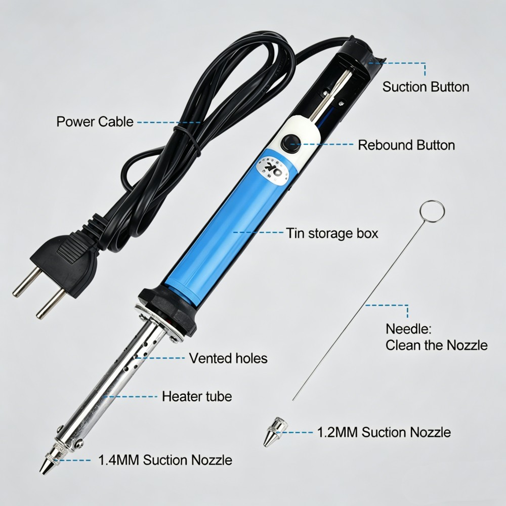 Máquina desoldadora eléctrica  - Desoldering Pump Electric Vacuum Station reseña y precio