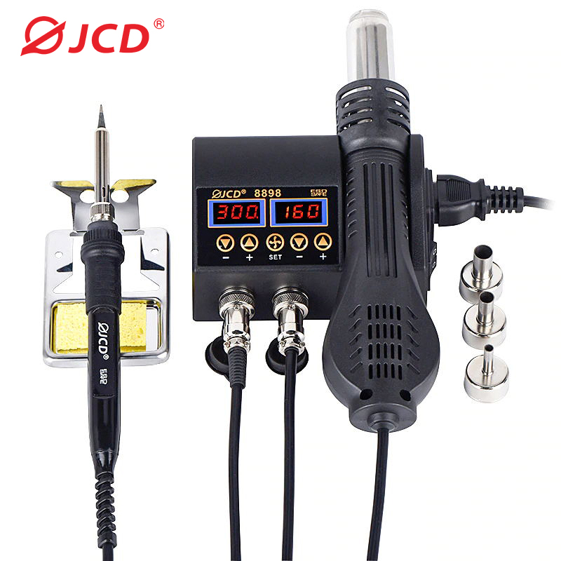 Pistola de aire caliente 2 en  - 2 In 1 Soldering Rework Station 750W reseña y precio
