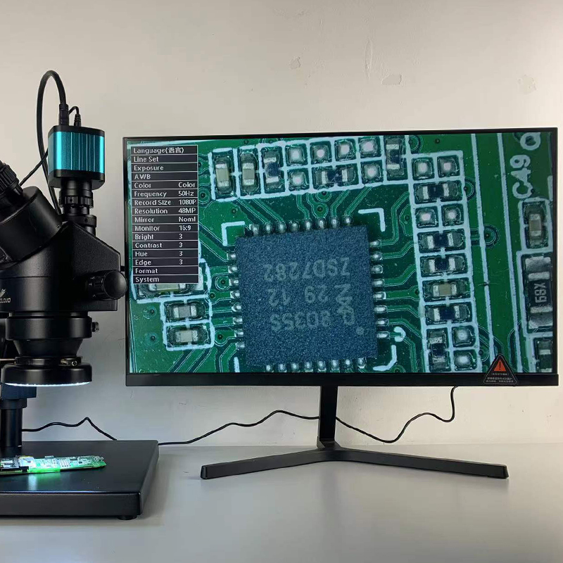 Microscopio Trinocular estéreo - Trinocular Stereo Microscope 7X-45X reseña y precio