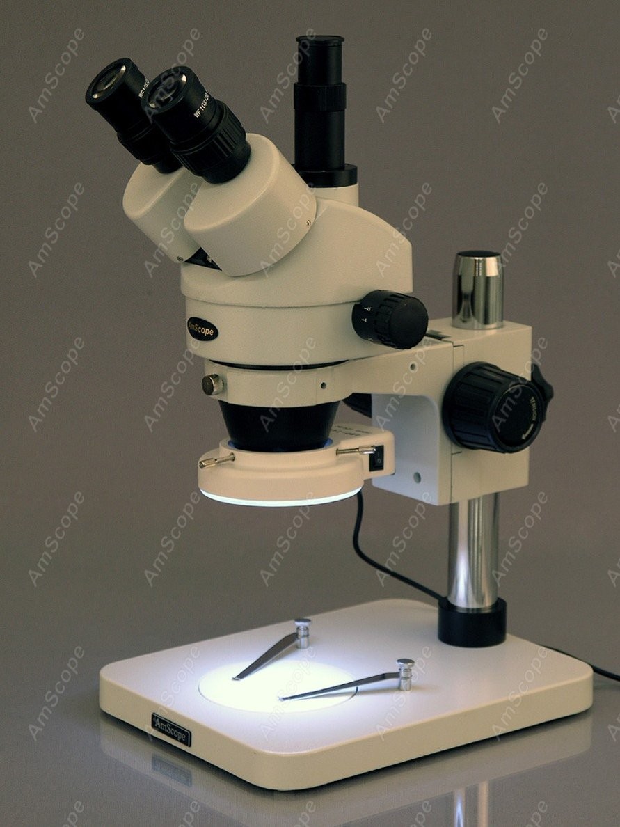 Microscopio Estéreo Trinocular - Trinocular Stereo Microscope 7X-45X reseña y precio