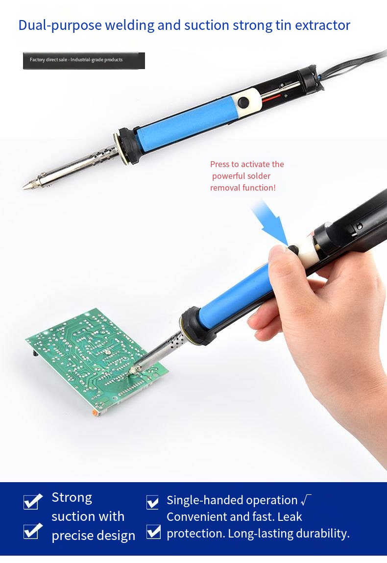 Herramienta de Soldadura Eléct - Desoldering Pump Electric Vacuum Station reseña y precio