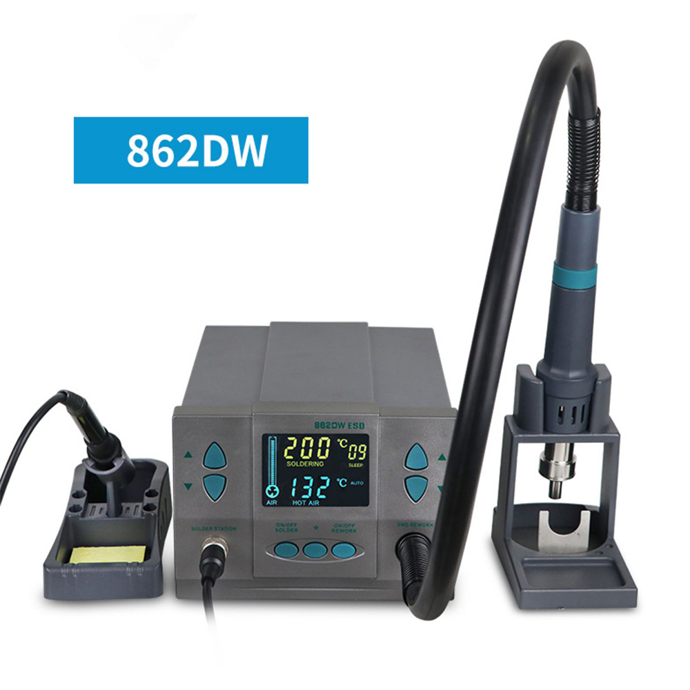 Estaciones de soldadura de 100 - Hot Air Rework Station 861Dw reseña y precio