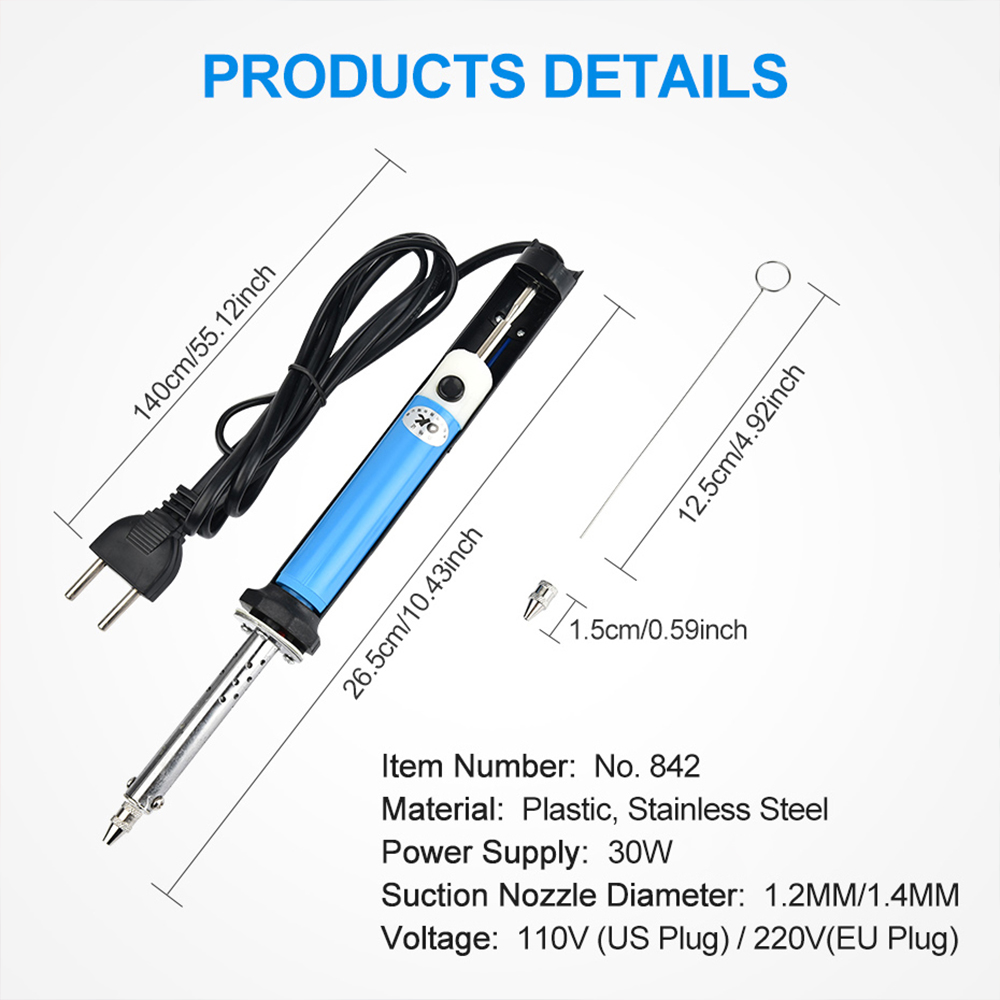 Herramienta de Soldadura Eléct - Desoldering Pump Electric Vacuum Station reseña y precio