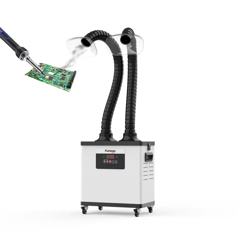 Extractor de Humo de Doble Bra - Fume Extractor Soldering Dual Arm reseña y precio