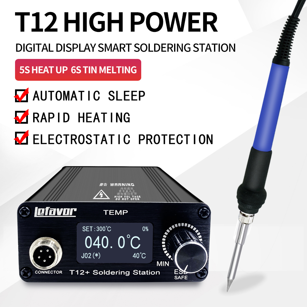 Estación de soldadura T12 +, s - T12 Soldering Station Oled reseña y precio